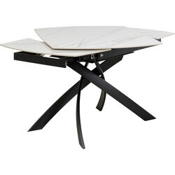 Table à rallonges Twist onyx 120(30+30)x90cm