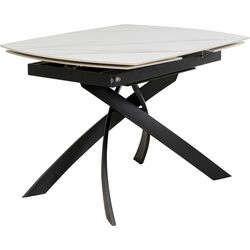 Table à rallonges Twist onyx 120(30+30)x90cm