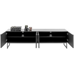 Buffet bas Soran noir 180x40cm