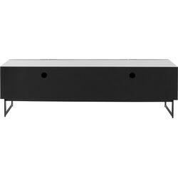 Buffet bas Soran noir 180x40cm