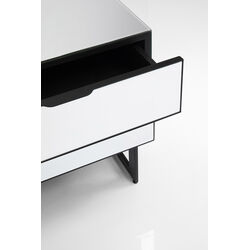 Petite commode Soran noir 49x50cm