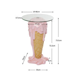 Bistrotisch Ice Cream Pink Ø48cm