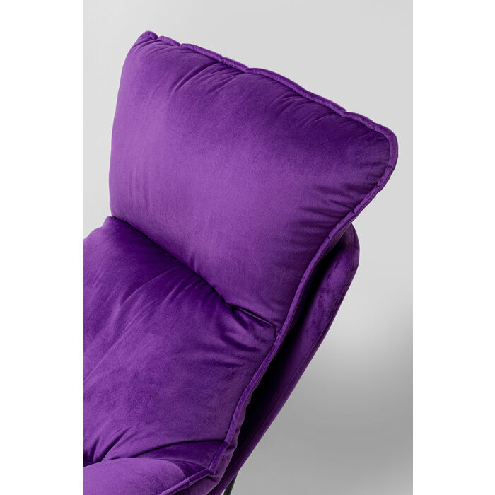 Armchair with Stool Snuggle Purple (2/part)