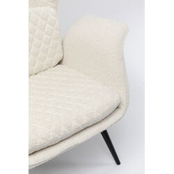 Fauteuil Tudor Bouclé crème