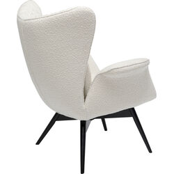 Fauteuil Tudor Bouclé crème