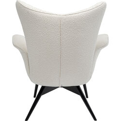 Fauteuil Tudor Bouclé crème