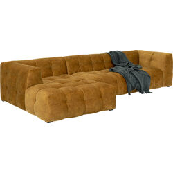 Corner Sofa Salamanca Gold Brown Left 320cm