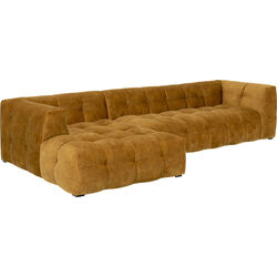 Corner Sofa Salamanca Gold Brown Left 320cm