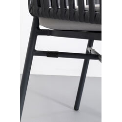 Chair with Armrest Santanyi Dark Grey