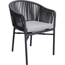 Chair with Armrest Santanyi Dark Grey