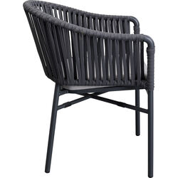 Chair with Armrest Santanyi Dark Grey