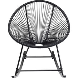 Sedia a dondolo Acapulco Mono nero Outdoor