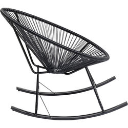 Sedia a dondolo Acapulco Mono nero Outdoor