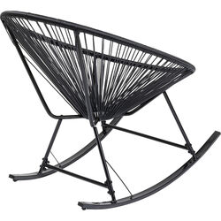 Sedia a dondolo Acapulco Mono nero Outdoor