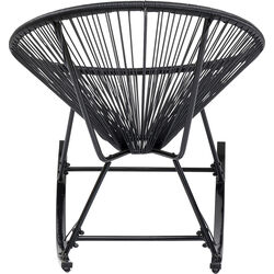 Sedia a dondolo Acapulco Mono nero Outdoor