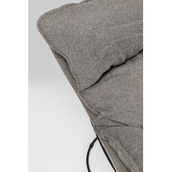 Sessel mit Hocker Snuggle Grau (2/tlg)