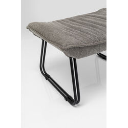 Sessel mit Hocker Snuggle Grau (2/tlg)