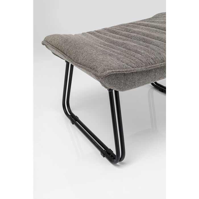 Sessel mit Hocker Snuggle Grau (2/tlg)