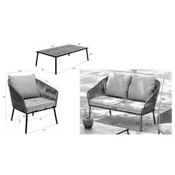 Sitzgruppe Elba Quattro Natur(4/tlg.)