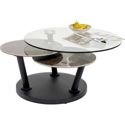 Table basse Avignon 80 (+124)x80cm