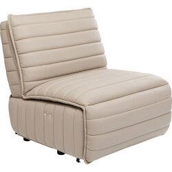 Fauteuil relax Victor cuir gris