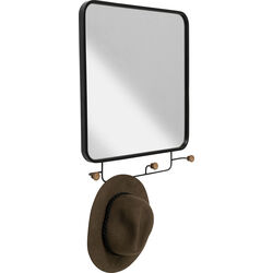 Coat Rack Gina Mirror 50x65cm