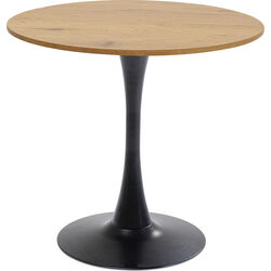 Table Schickeria chêne - noir Ø80cm