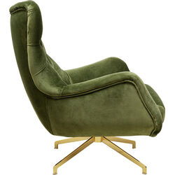 Swivel Armchair Bellissima Velvet Green