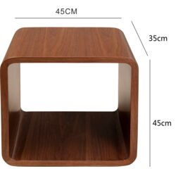 Lounge Cube MDF Walnuss