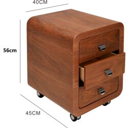 Rollcontainer Club Walnut