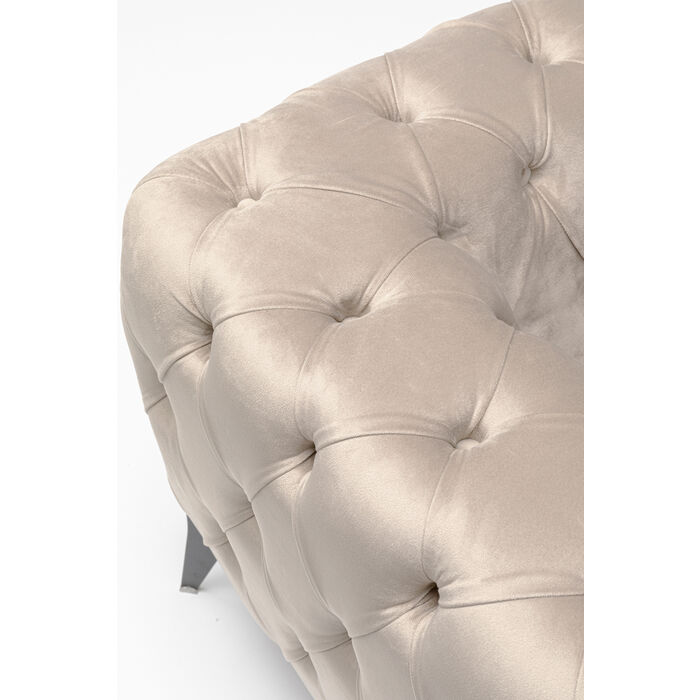 Fauteuil Bellissima velours taupe 120cm