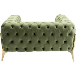 Sillón Bellissima Terciopelo verde 120cm