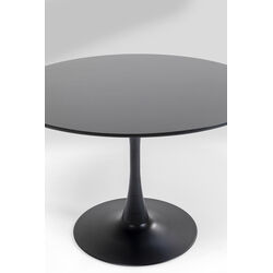 Mesa Schickeria negro Ø110