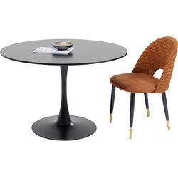 Mesa Schickeria negro Ø110