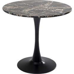 Table Schickeria Marbleprint Black Ø80cm