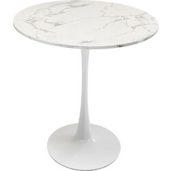 Table Schickeria  marbre blanc Ø80cm