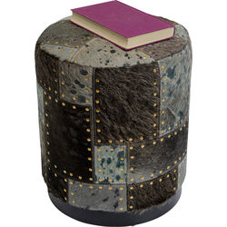 Tabouret Squares gris Ø35cm