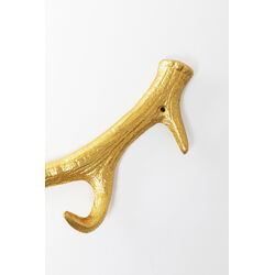 Appendiabiti da parete Antler Gold 35cm