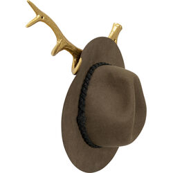 Perchero pared Antler Dorado 35cm