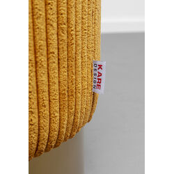 Sgabello Cherry giallo Cord ottone Ø35cm