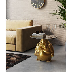 87149 - Side Table Monk Gold Ø54cm