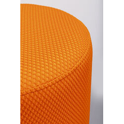 Taburete Jody Naranja Mesh Negro Ø35cm