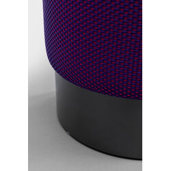 Tabouret Jody violet - Mesh noir Ø35cm