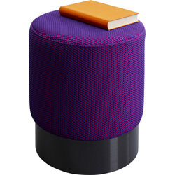 Stool Jody Purple Mesh Black Ø35cm