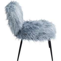 Sessel Hairy Blau