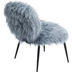 Sessel Hairy Blau