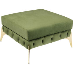 Stool Bellissima velours vert 80cm