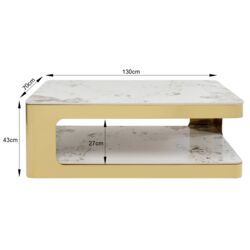 Couchtisch Nube Duo 130x70cm