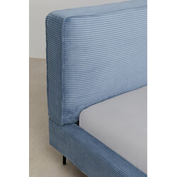 Bett East Side Cord Blau 180x200cm