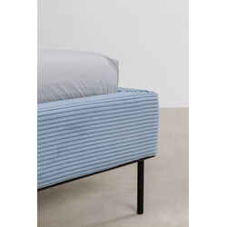 Letto East Side velluto blu 180x200cm